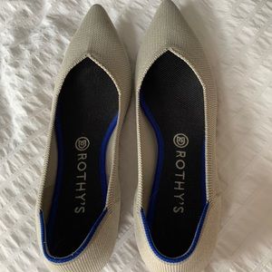 Rothys The Point Flax Birdseye Size 10.5